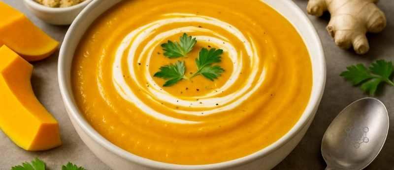 Sopa de Abóbora com Gengibre