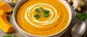 Sopa de Abóbora com Gengibre
